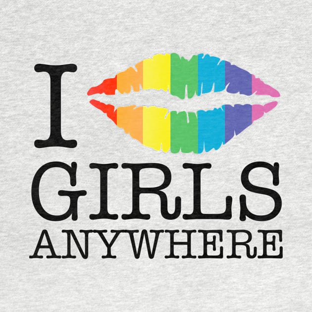 i kiss girls anywhere rainbow lips by chromatosis